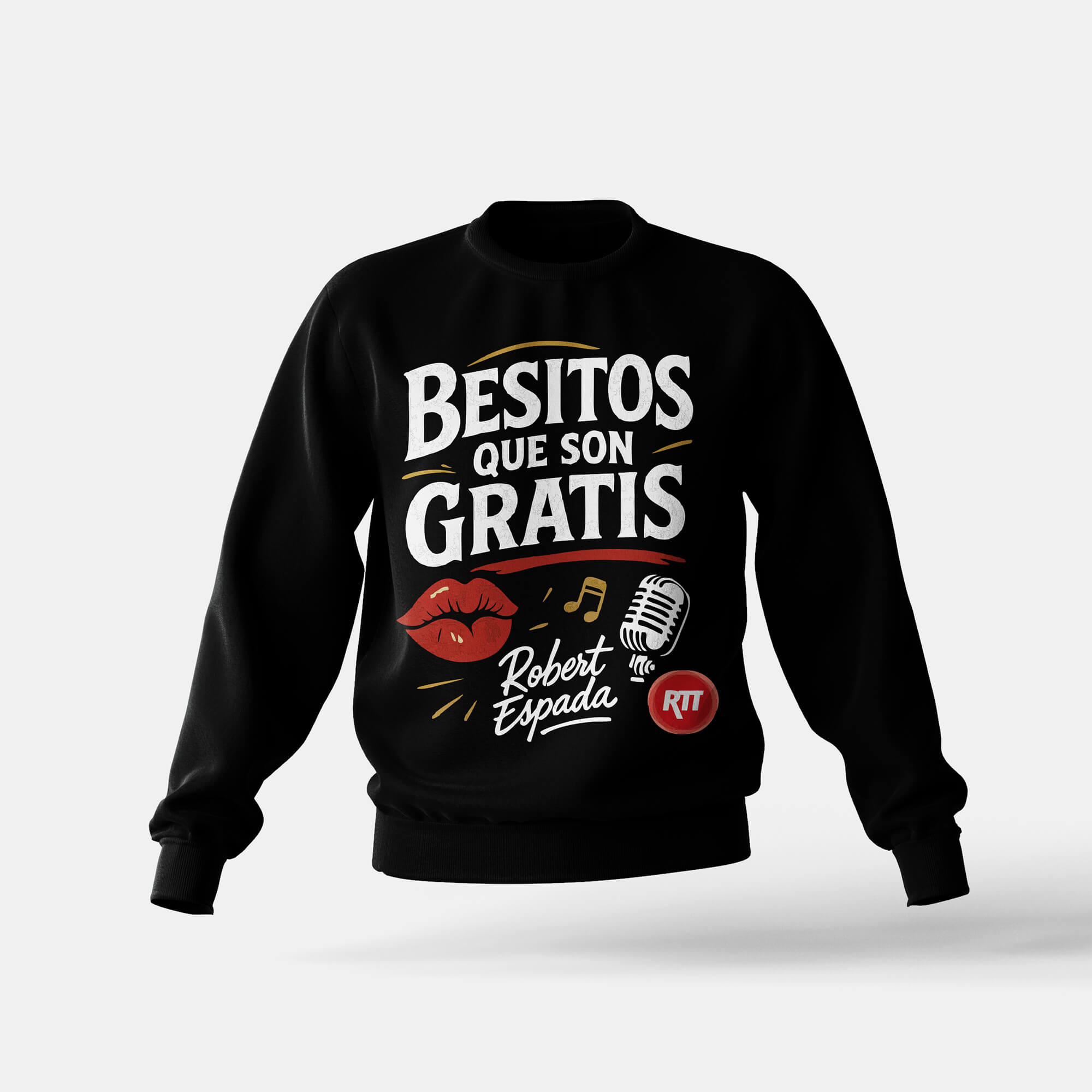 JAROTEO BESITOS - FRONTAL EXTRAGRANDE - SUDADERA NEGRA