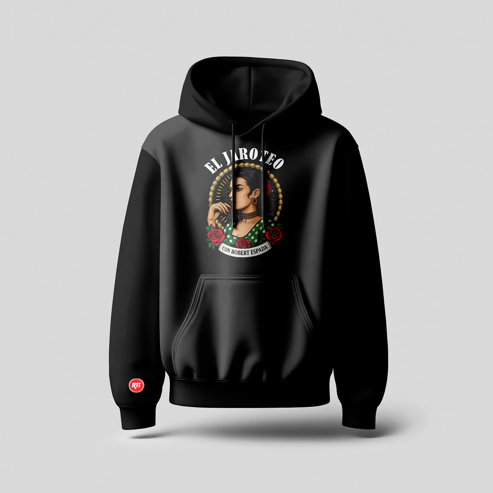 JAROTEO COPLERA - FRONTAL SUPERIOR GRANDE - SUDADERA NEGRA