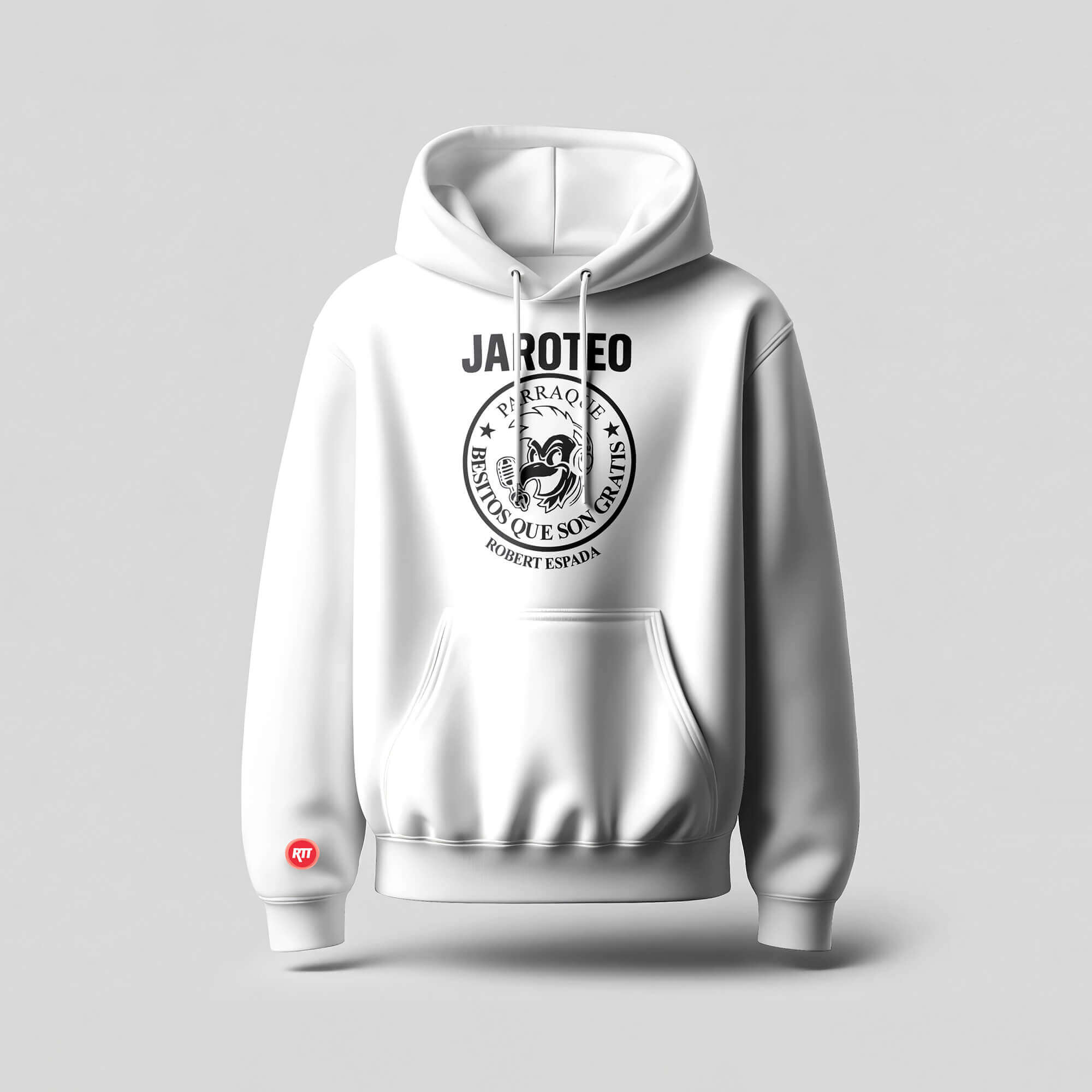 JAROTEO PARRAQUE - FRONTAL SUPERIOR GRANDE - SUDADERA BLANCA